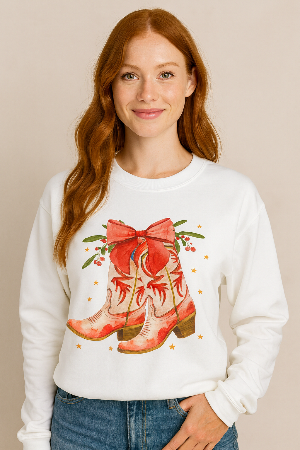 Christmas Boots Long-Sleeve